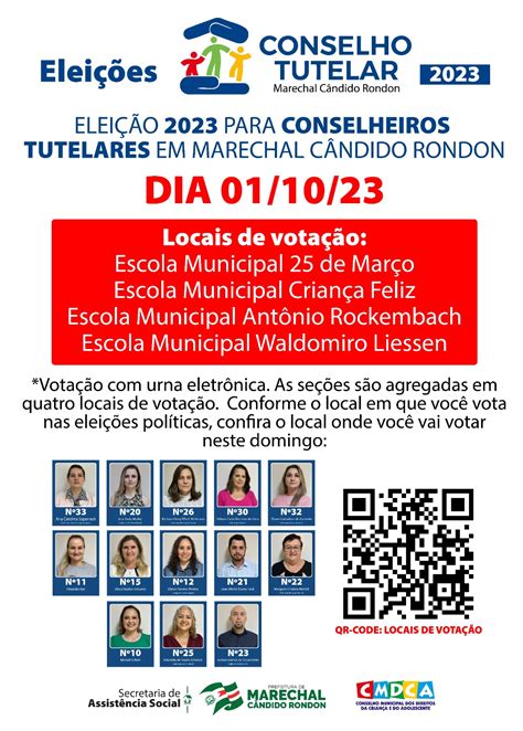 Confira A Relação Dos Locais De Votação Para A Eleição Do Conselho