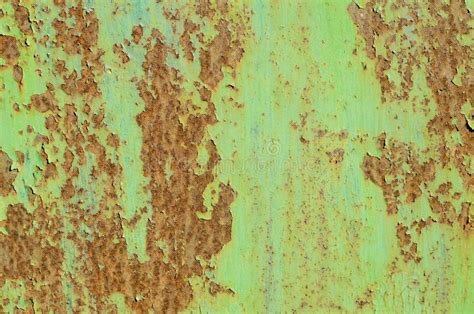 The Wall is Made of Metal. Metal Fence. Metal Structure. Rusty Metal ...