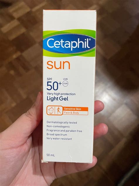 Cetaphil Sun SPF 50 Light Gel Face Body Beauty Personal Care Face