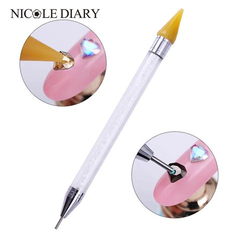 Aliexpress Buy Dual Ended Dotting Pen Rhinestone Picker Wax