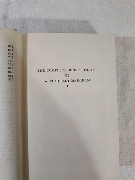 The Complete Short Stories Of W SOMERSET MAUGHAM 1929 1953 2 Vol Set