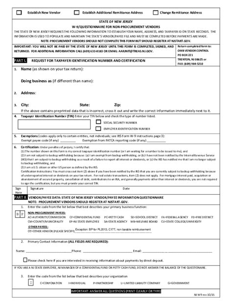 Fillable Online 2021 2023 Form NJ W 9 Fill Online Printable Fillable