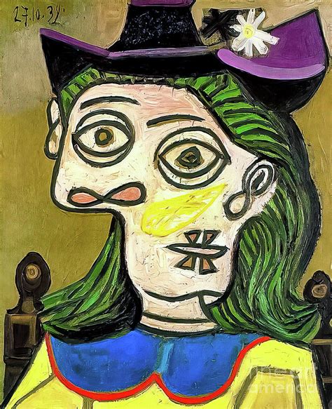 Dora Maar By Pablo Picasso 1939 Painting By Pablo Picasso Pixels