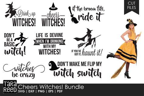 Witches Be Crazy Svg Witch Broom Svg Halloween Svg Files Shilouette