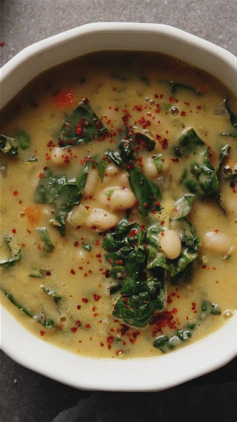 Tuscan White Bean Soup Recipe Hearty Italian Recipe White Bean