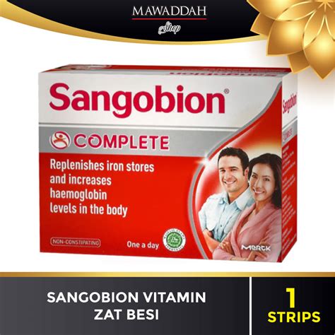 SANGOBION VITAMIN ZAT BESI PENAMBAH DARAH Lazada