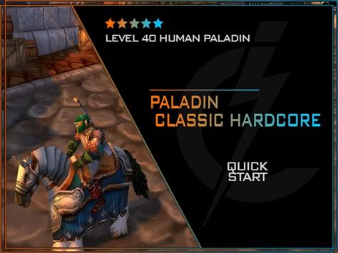 Buy Hardcore Classic Level Human Paladin Us Region
