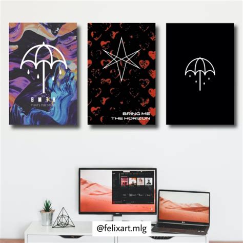 Jual Poster D Bring Me The Horizon Frame Kayu Wall Decor Aesthetic