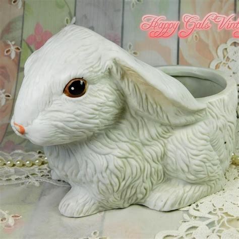 Rabbit Planter Etsy