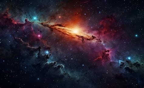 Beautiful Cosmic Outer Space Background Wallpaper Illustration