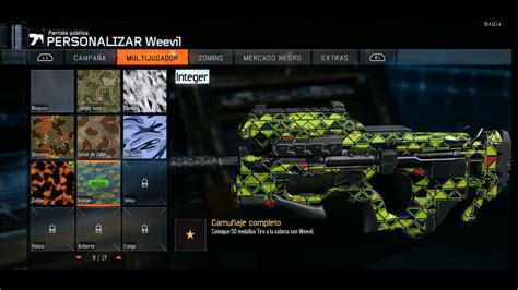 SUBFUSIL WEEVIL CON CAMUFLAJE INTEGER BLACK OPS 3 YouTube