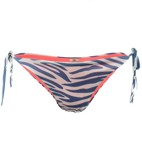 Hebe Bikini Bottom Zebra Print V N Wolf Badger