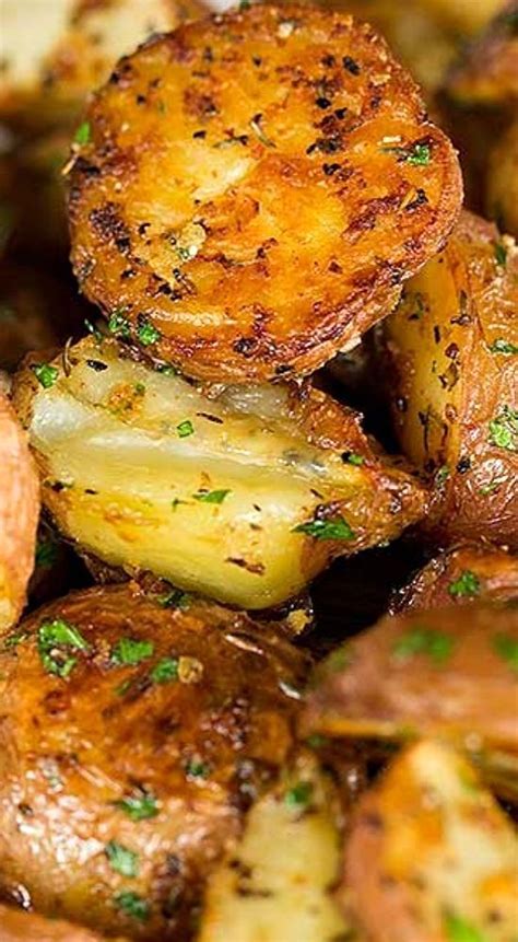 Garlic Herb Parmesan Roasted Red Potatoes Recipe Red Potato