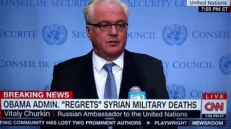 Russian Ambassador To The United Nations Vitaly Churkin Cut Of By Cnn