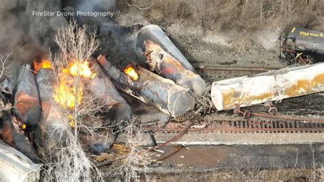 Ohio Officials Order Evacuation Of Residents After Massive Train