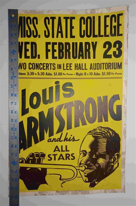 Original 1955 Mississippi State College Jazz Music Concert Poster Miss