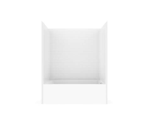 Re Stlx X Acrylx One Piece Alcove Left Hand Drain Tub Shower