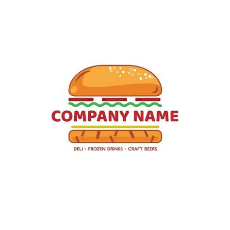 Premium Vector Logo Bread Shop Burger Food Tasty