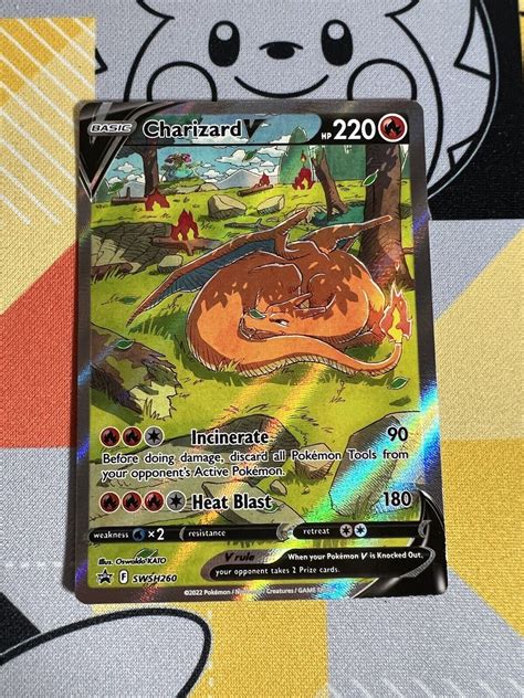 Mavin Pokemon SWSH CHARIZARD V ALT ART SWSH260 Ultra Premium