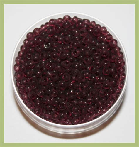 Glanzfee Gr Rocailles Mm Brombeer Transparent Matt