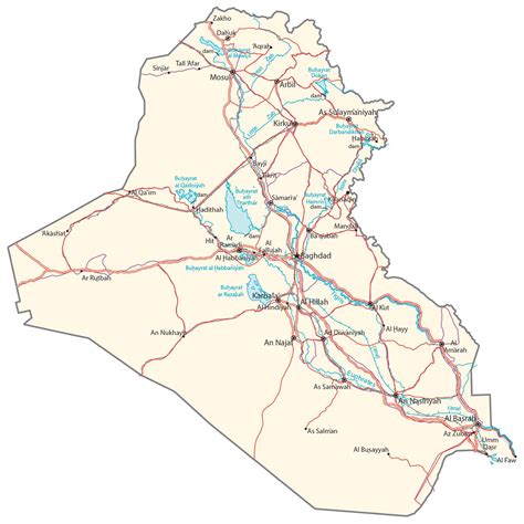 Political Map Of Iraq