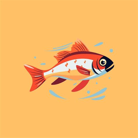 Premium Vector Red Snapper Fish Vector Illustration