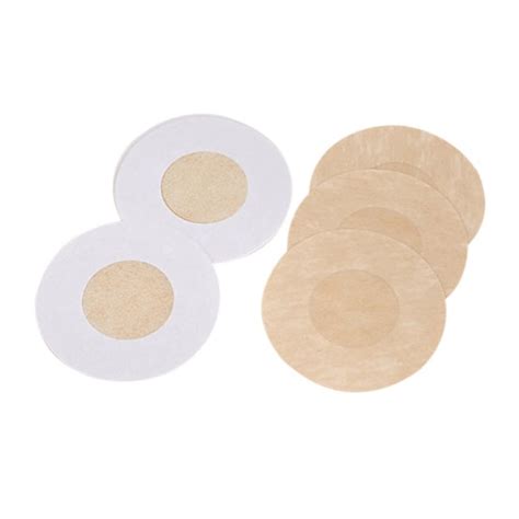 Sj Lvh Ftande Eleganta Nipple Covers Par Beige Blomma A Beige