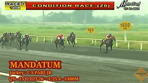 RACE 1 MANDATUM Metro Turf Live Racing MMTCI July 1 2021 YouTube