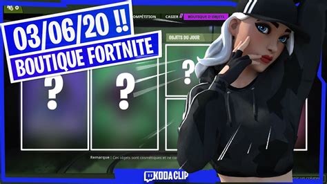 🌐 Boutique Fortnite Du 03 Juin 2020 Youtube