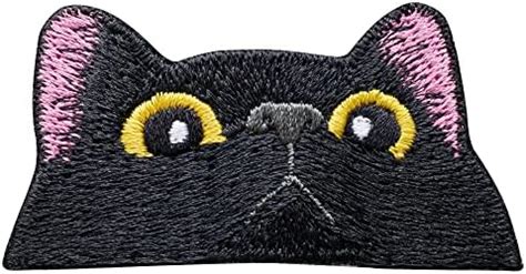 Amazon Deokdam 5Pcs Cartoon Peeking Cat Embroidered Patch Iron On