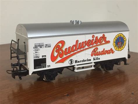 Budweiser Budvar 2 Marklin HO AC Beer Wagons And Miniature