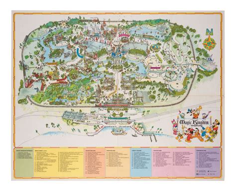 Walt Disney World Magic Kingdom Souvenir Map