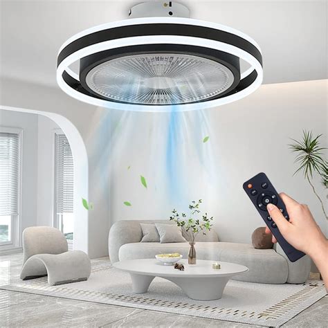 Nfod Ceiling Fans With Lights In Indoor Low Profile Ceiling Fans