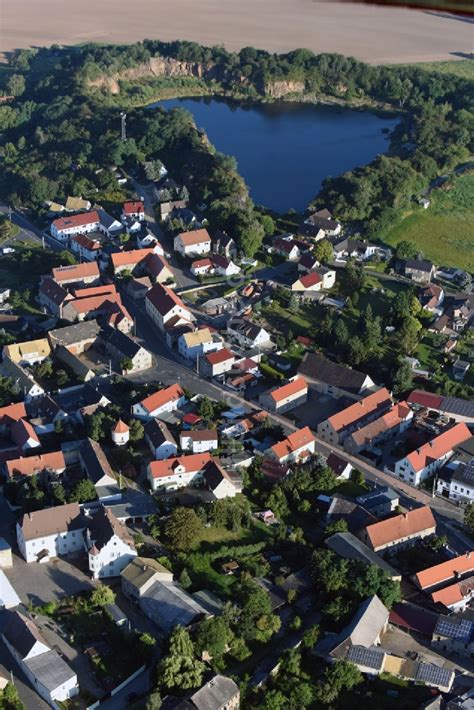 Böhlitz aus der Vogelperspektive Ortsansicht in Böhlitz im Bundesland