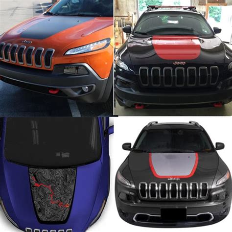 TRAIL HOOD 2011 2021 Jeep Grand Cherokee Trailhawk Hood Blackout Vinyl