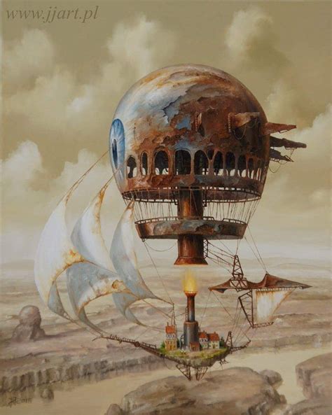 Jaroslaw Jasnikowski Surreal Art Steampunk Art Surrealism Painting