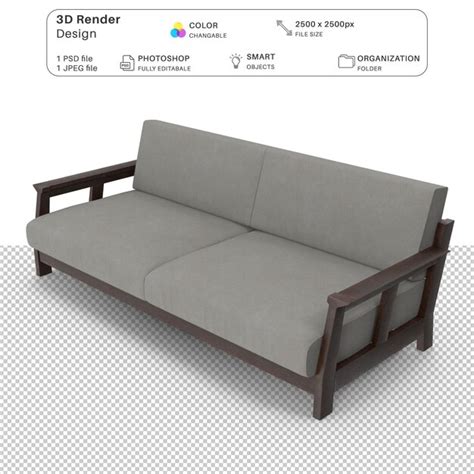 Premium Psd Sofa 3d Modeling Psd