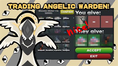 Trading Angelic Warden Creatures Of Sonaria Youtube