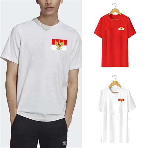 Jual Kaos Unisex Kemerdekaan Logo Garuda Bendera Indonesia Baju