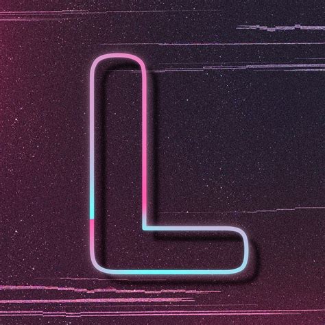 Alphabet Letters Design Lettering Alphabet Letter L Neon Glow Honda