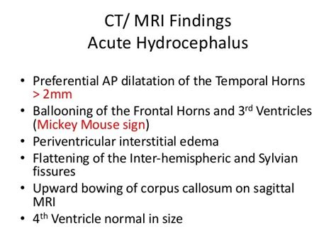 Hydrocephalus diagnosis and management