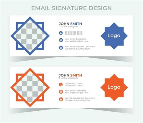 Email signature template 36063219 Vector Art at Vecteezy