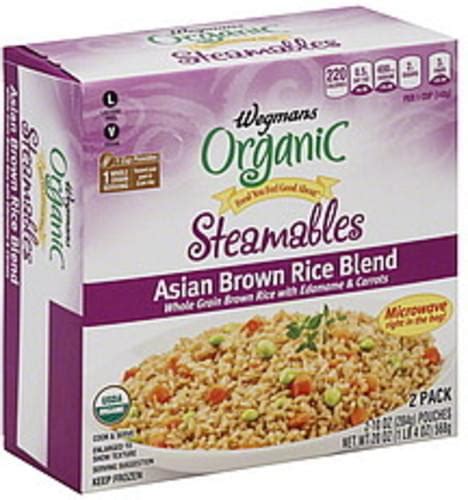 Wegmans Asian Steamables Organic Brown Rice Blend Ea Nutrition