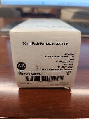 ALLEN BRADLEY 800T FXQH2RA1 30 5mm Type 4 13 2 Pos PB Illum Push