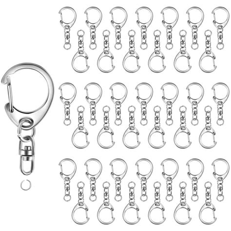 Metal C Hook Key Chain Parts With Open Jump Ring For Toys China Key