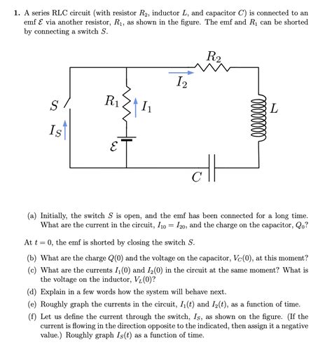 Solved A Series Rlc Circuit With Resistor R2 ﻿inductor L