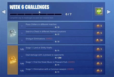 Fortnite Season 6 Week 6 Challenges Guide - Sheet Music, Chiller Traps