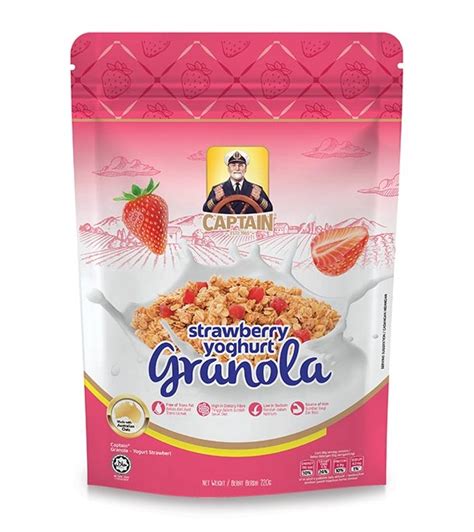 Buy Captain Granola Strawberry Youghurt 250g Pouch At Best Price In
