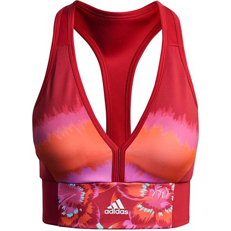 Stanik Sportowy Damski Adidas Farm All Over Print Bra Top Aeroready