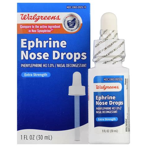 Walgreens Extra Strength Ephrine Nose Drops Walgreens